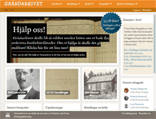 Tablet Screenshot of grasoarkivet.se